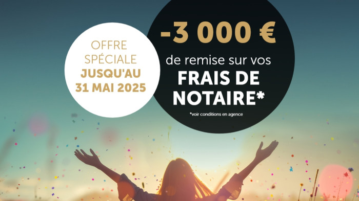 Offre exceptionnelle : 3 000 € offerts sur vos frais de notaire* avec Barraco Construction !