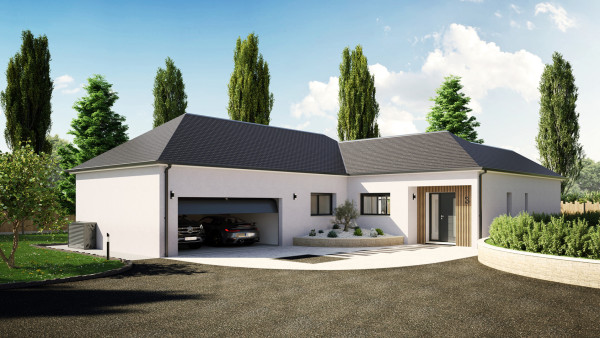 Maison neuve à Cerelles avec 3 chambres sur terrain de 639m2 - image 1