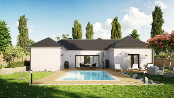 Maison neuve à Cerelles avec 3 chambres sur terrain de 639m2 - image 2