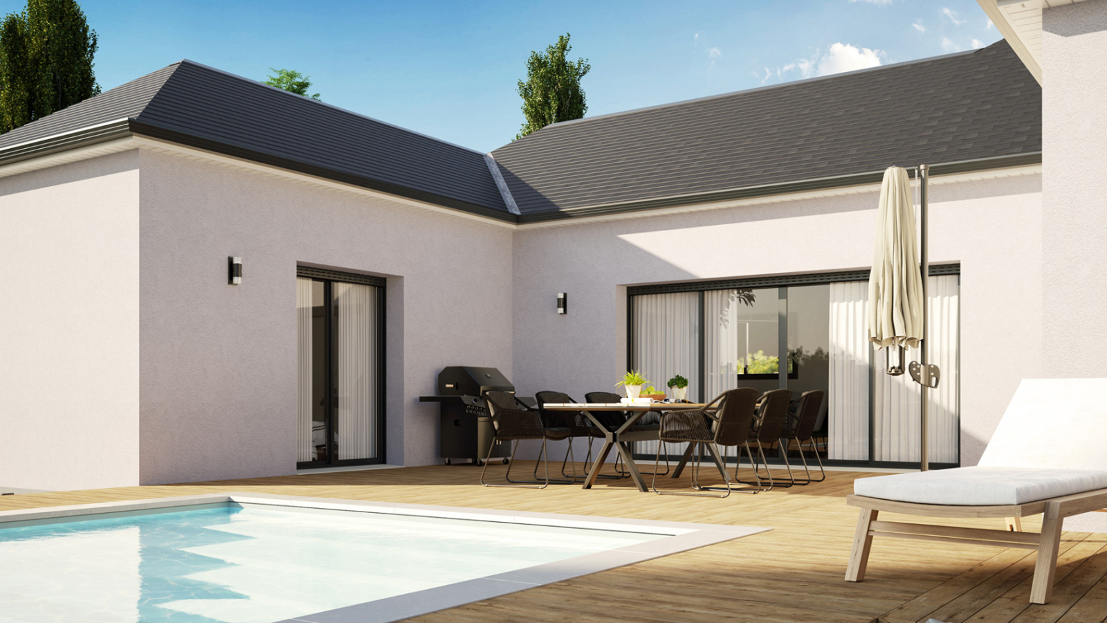 Maison neuve à Cerelles avec 3 chambres sur terrain de 639m2 / image 4
