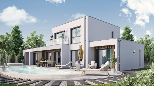 Maison neuve à Cerelles avec 4 chambres sur terrain de 639m2 - image 1