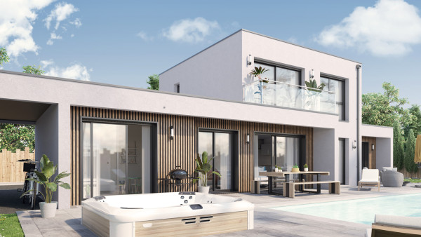 Maison neuve à Cerelles avec 4 chambres sur terrain de 639m2 - image 2