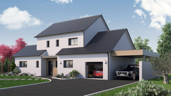 Maison neuve à Cerelles avec 4 chambres sur terrain de 639m2 - image 1