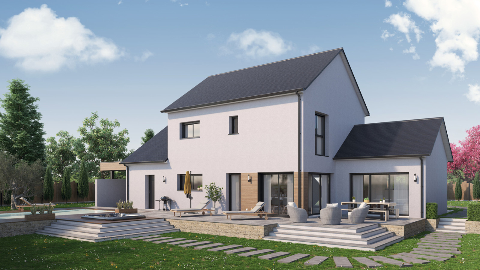 Maison neuve à Cerelles avec 4 chambres sur terrain de 639m2 / image 3