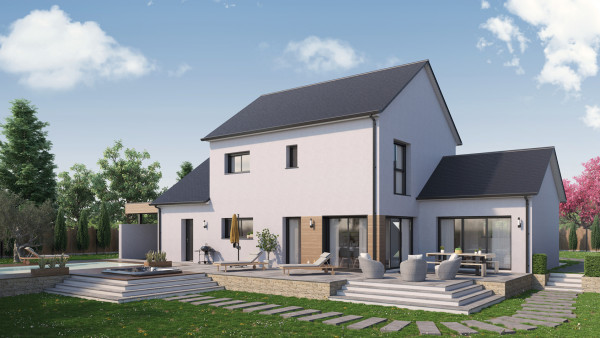 Maison neuve à Cerelles avec 4 chambres sur terrain de 639m2 - image 2