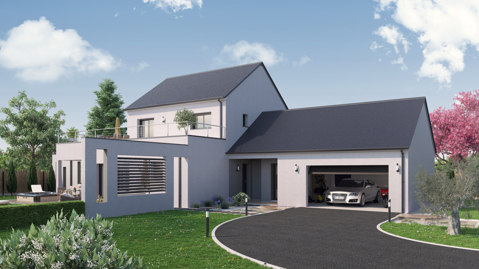 Maison neuve à Ballan-Miré avec 3 chambres sur terrain de 642m2 / image 2