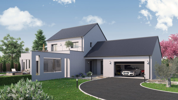 Maison neuve à Ballan-Miré avec 3 chambres sur terrain de 642m2 - image 1