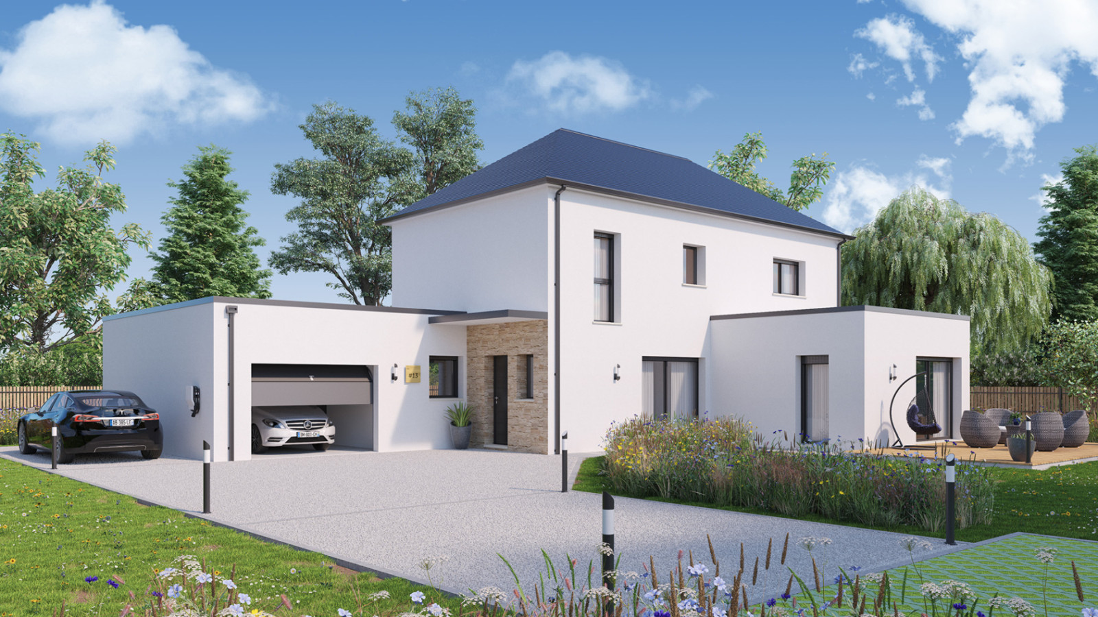 Maison neuve à Cerelles avec 5 chambres sur terrain de 639m2 / image 2