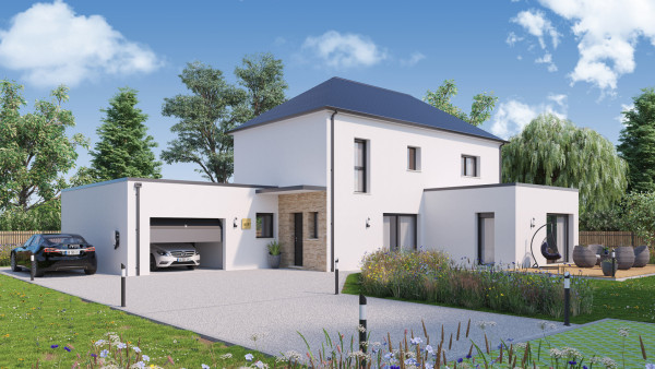 Maison neuve à Cerelles avec 5 chambres sur terrain de 639m2 - image 1