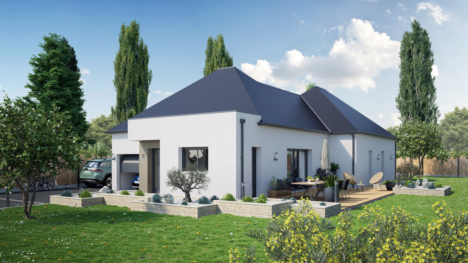Maison neuve à Montbazon avec 3 chambres sur terrain de 676m2 / image 2