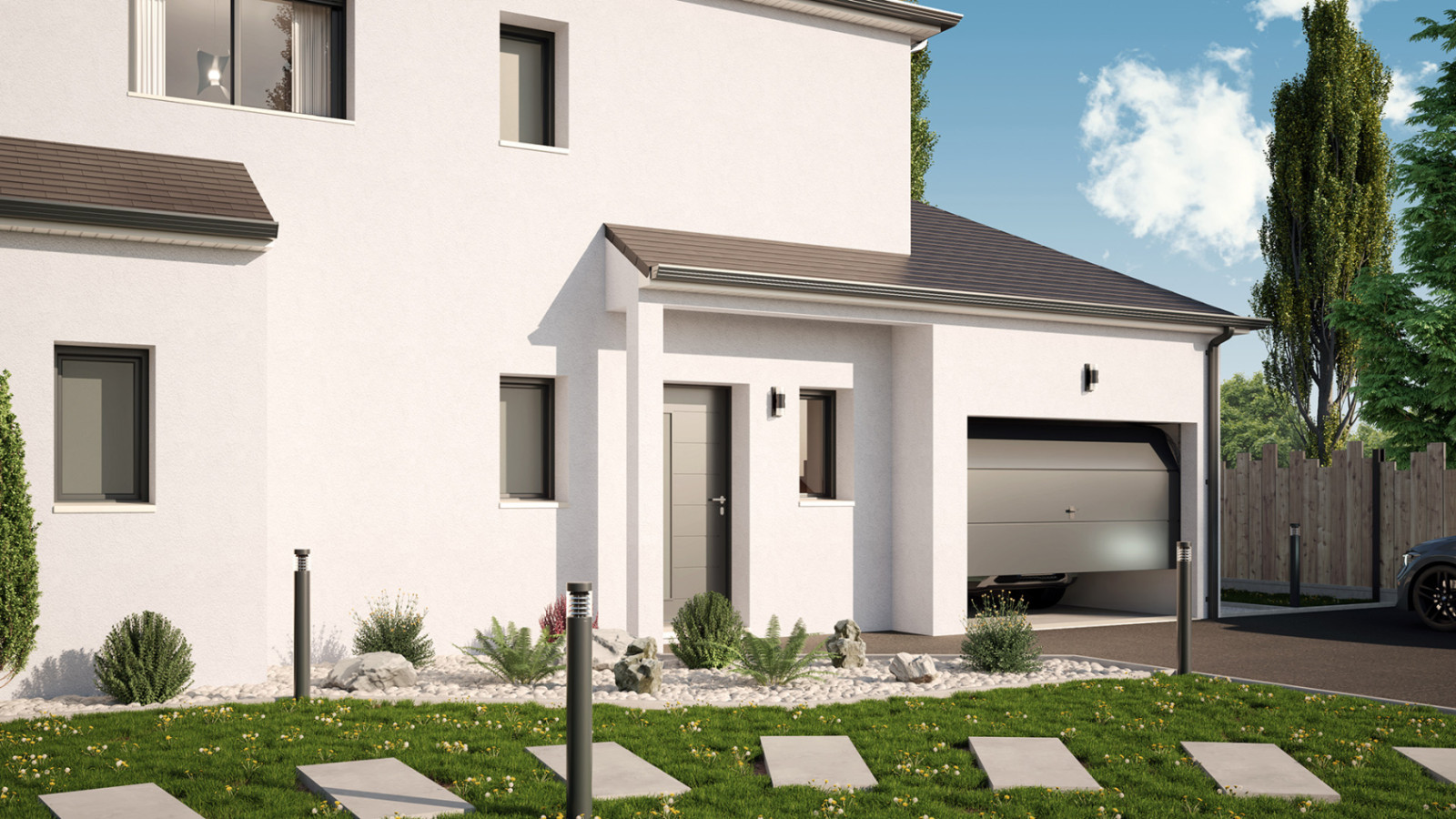 Maison neuve à Cerelles avec 4 chambres sur terrain de 639m2 / image 4