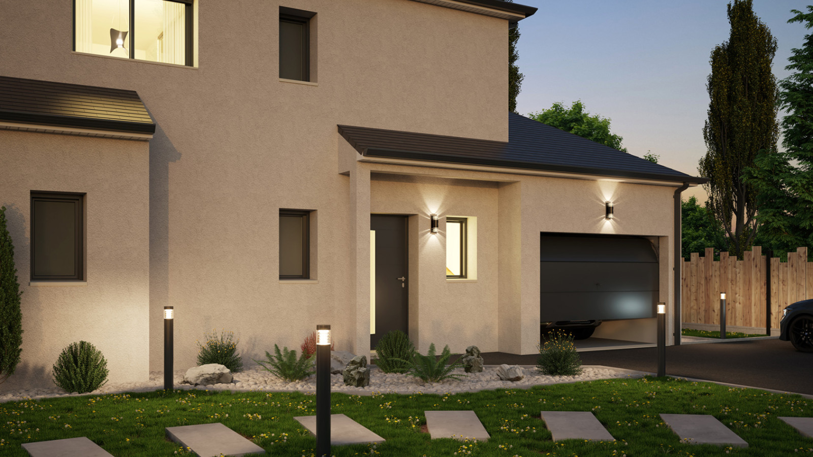 Maison neuve à Cerelles avec 4 chambres sur terrain de 639m2 / image 8