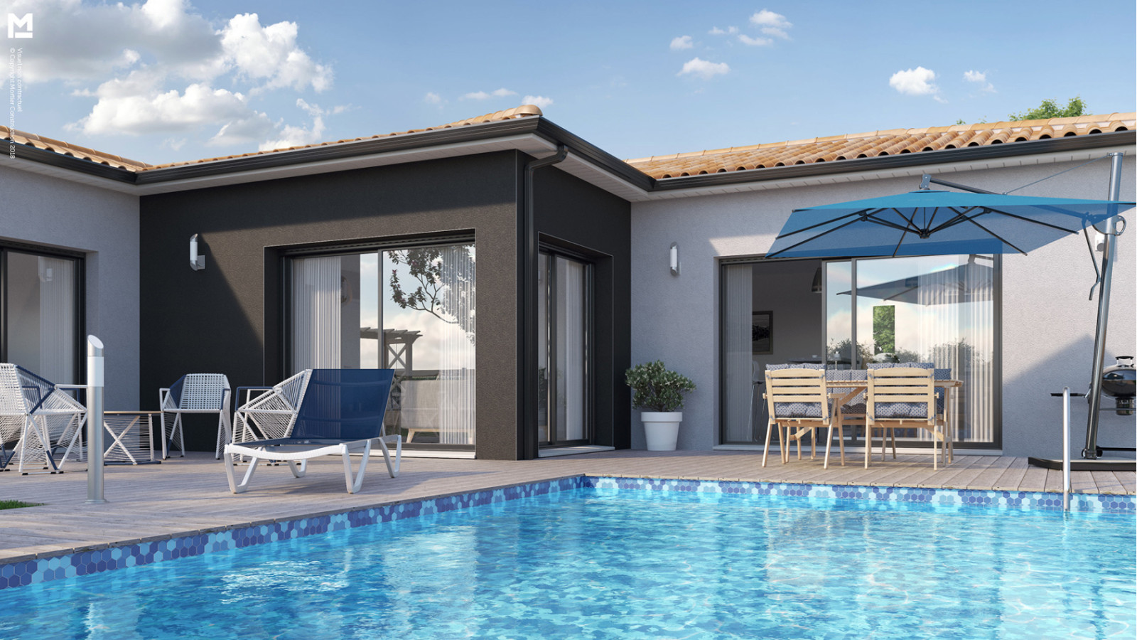 Maison neuve à Cerelles avec 3 chambres sur terrain de 639m2 / image 5