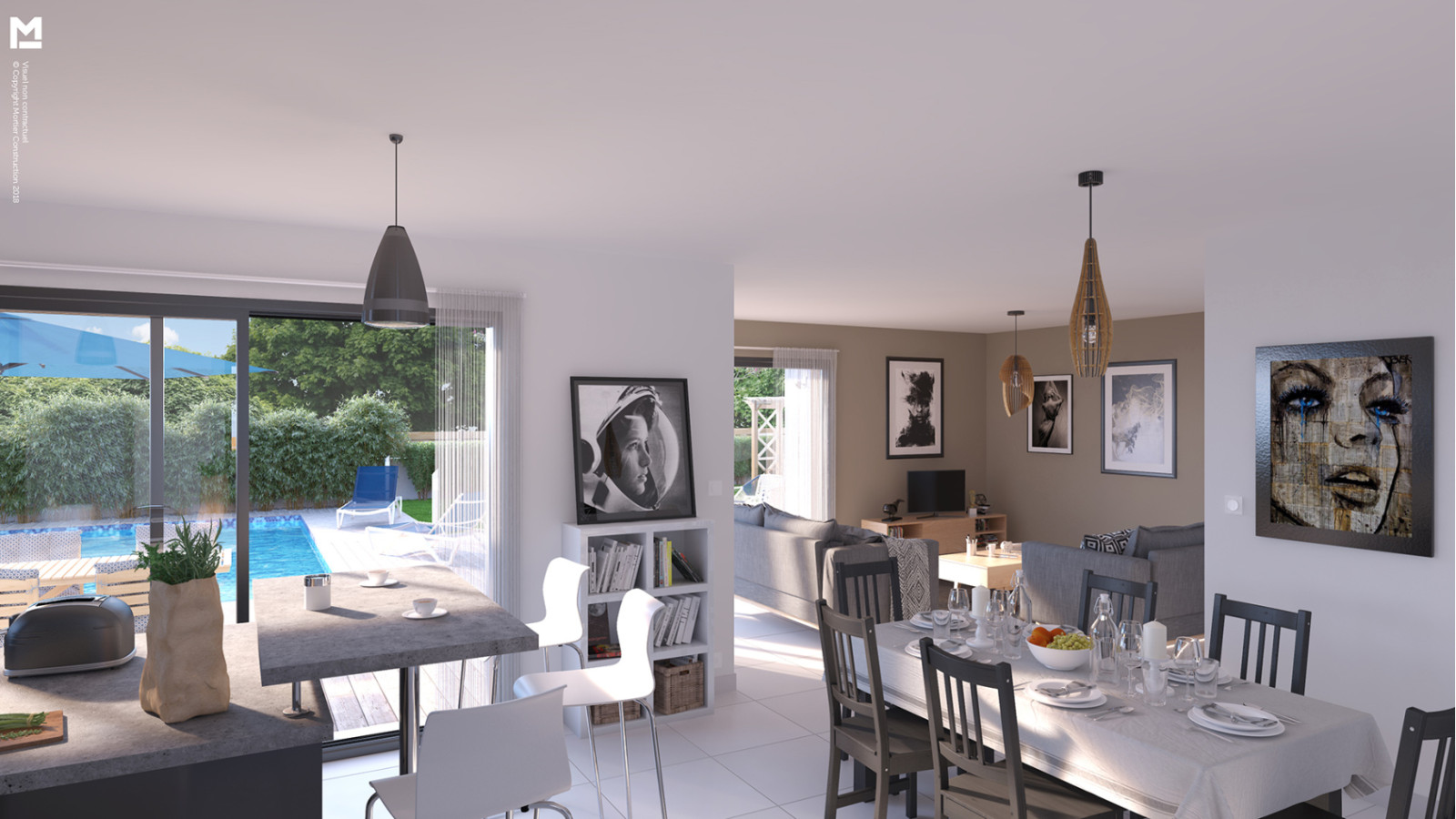 Maison neuve à Cerelles avec 3 chambres sur terrain de 639m2 / image 6