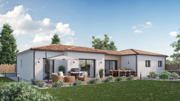 Maison neuve à Cerelles avec 4 chambres sur terrain de 639m2 - image 1