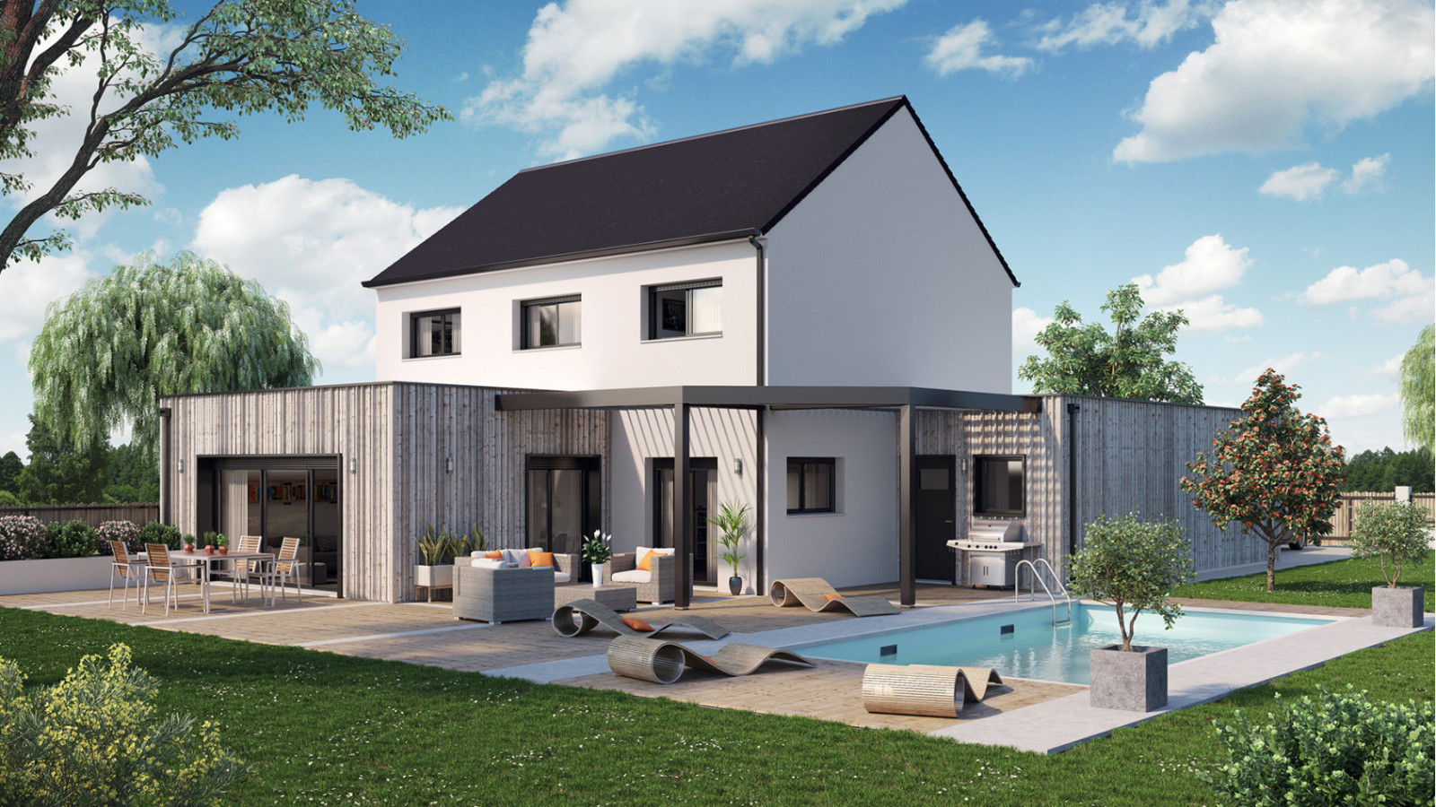 Maison neuve à Cerelles avec 5 chambres sur terrain de 639m2 / image 2