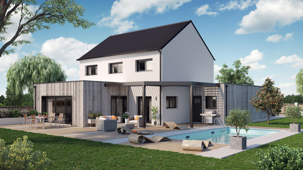 Maison neuve à Cerelles avec 5 chambres sur terrain de 639m2 - image 1