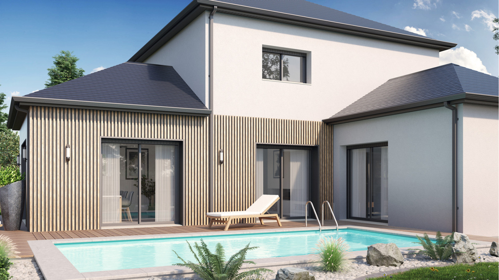Maison neuve à Cerelles avec 4 chambres sur terrain de 639m2 / image 4