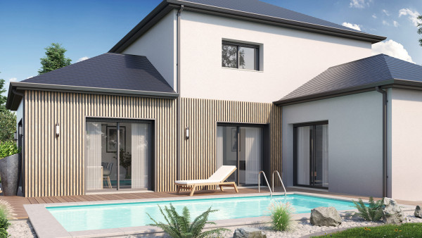 Maison neuve à Cerelles avec 4 chambres sur terrain de 639m2 - image 3