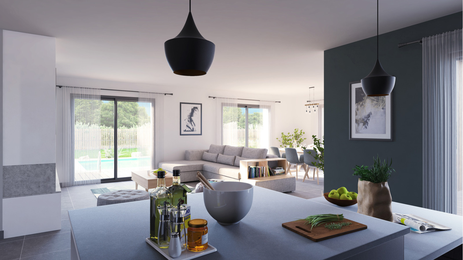 Maison neuve à Cerelles avec 4 chambres sur terrain de 639m2 / image 6