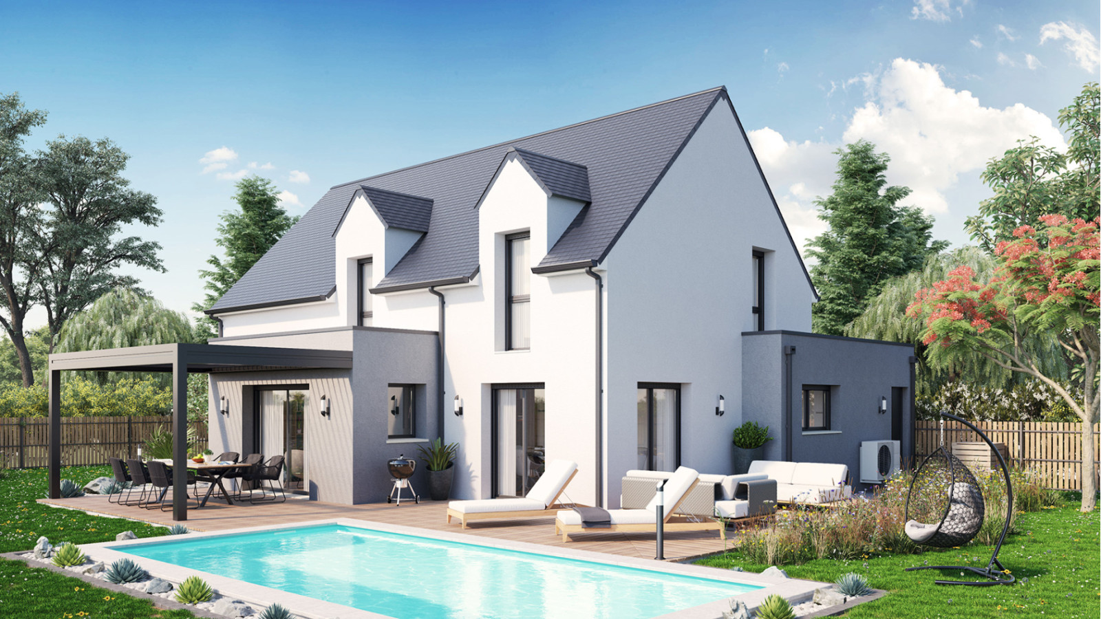 Maison neuve à Cerelles avec 4 chambres sur terrain de 639m2 / image 2