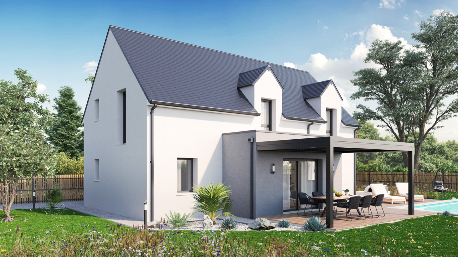 Maison neuve à Cerelles avec 4 chambres sur terrain de 639m2 / image 3