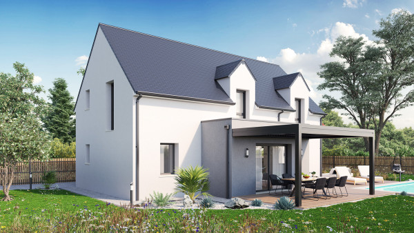 Maison neuve à Cerelles avec 4 chambres sur terrain de 639m2 - image 2