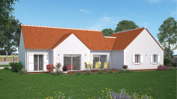 Maison neuve à Fondettes avec 4 chambres sur terrain de 805m2 - image 1